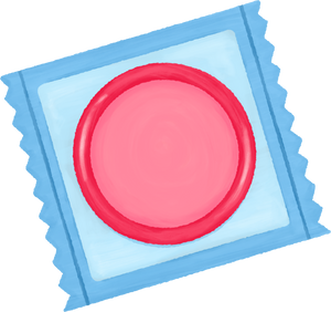 Painterly Sticker Condom